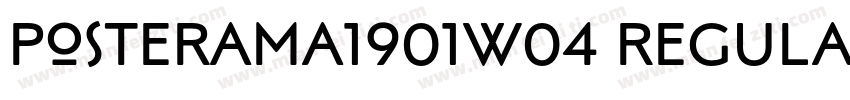 Posterama1901W04 Regular字体转换